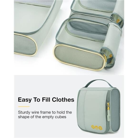 Keep Shape Packing Cubes for Travel, 6 Set Travel Cubes for Packing, Lightweight main image 5